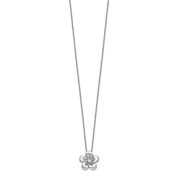 925 Sterling Silver Cubic Zirconia CZ Be Blessing Necklace Chain