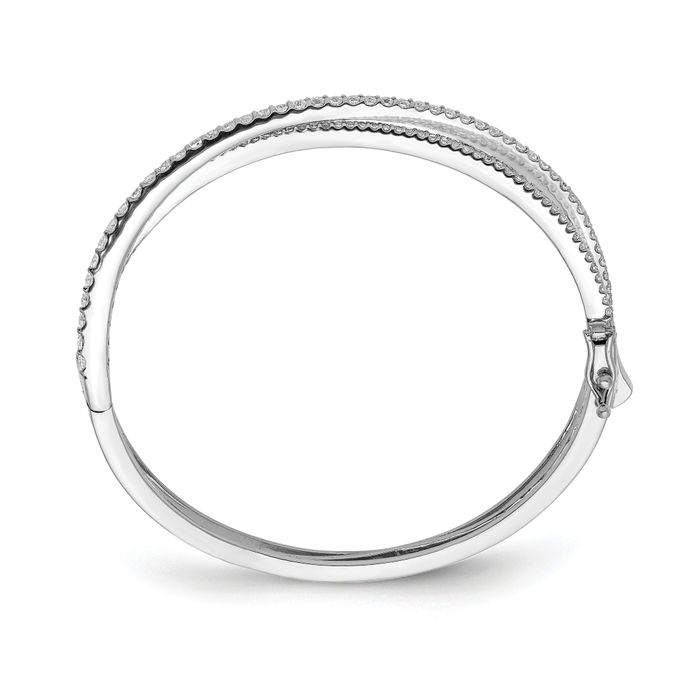 Bangle CZ .925 sterling silver outlets