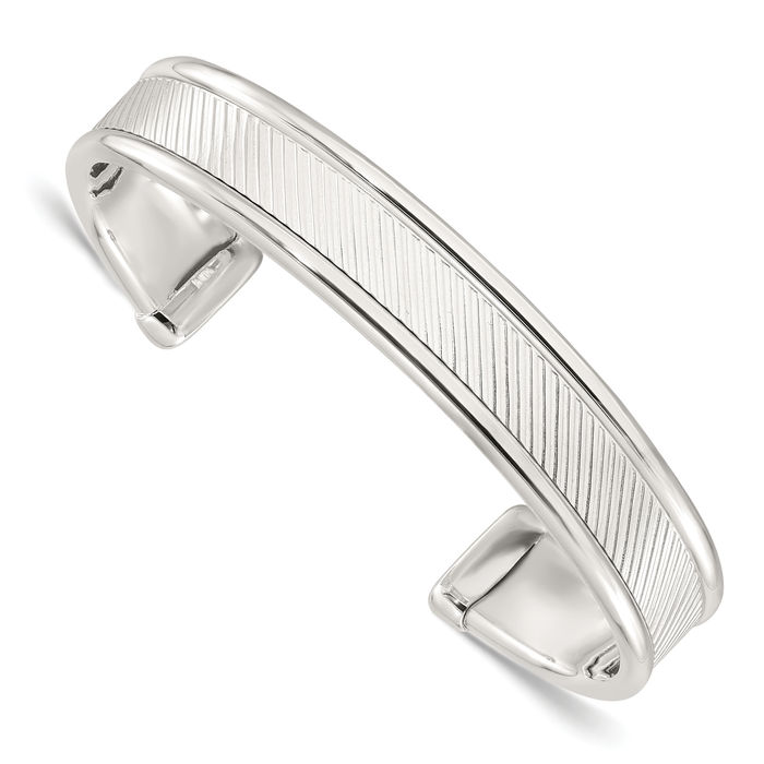 925 シルバーカフバングルsilver brass cuff bangle 925 Sterling Silver Cuff Bangle Bracelet | eBay
