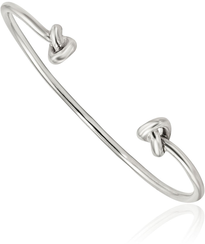 925 Sterling Silver Cuff Charm Bracelet