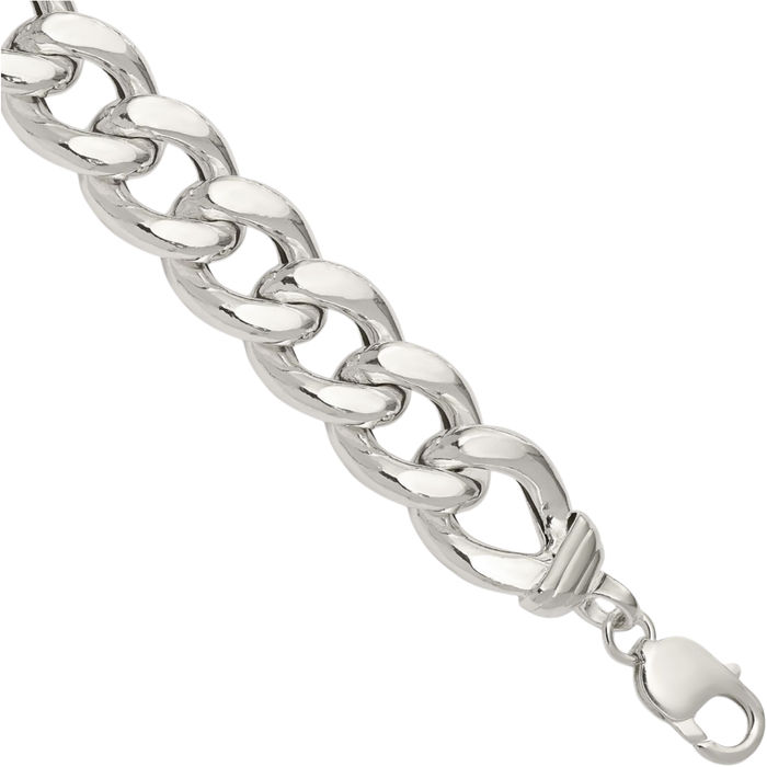 925 Sterling Silver Curb Link Chain Bracelet