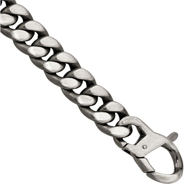 925 Sterling Silver Vintage Curb Link Chain Bracelet