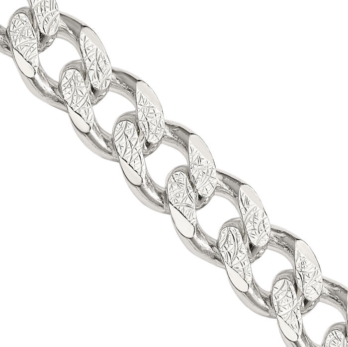 925 Sterling Silver Curb Link Chain Necklace