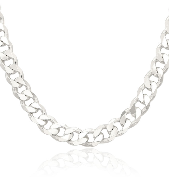 925 Sterling Silver Curb Link Chain Necklace