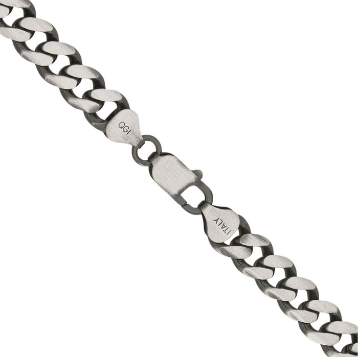 925 Sterling Silver Vintage Curb Link Chain Necklace