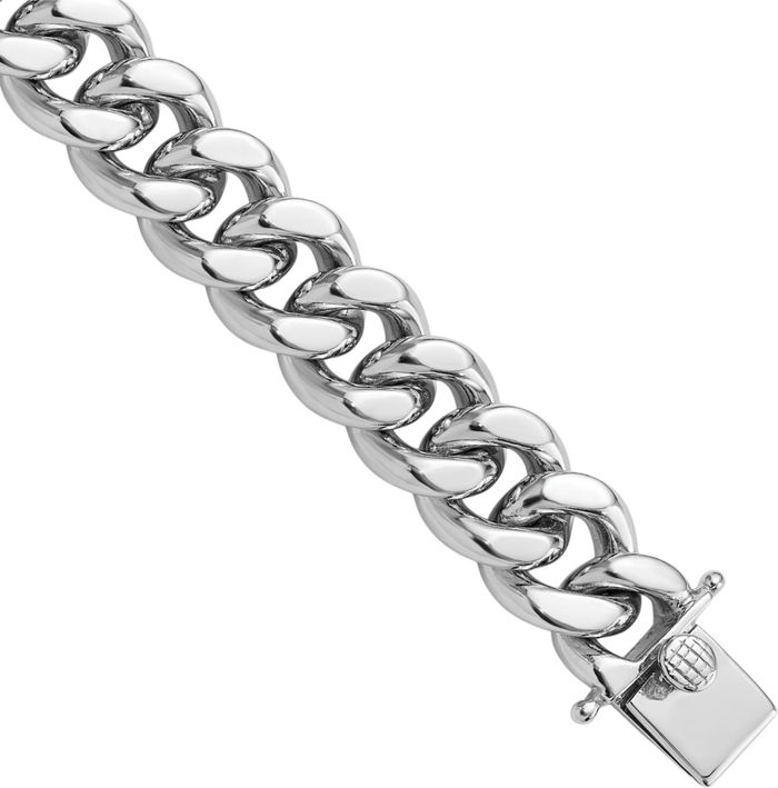 925 Sterling Silver Curb Link Mens Chain Bracelet