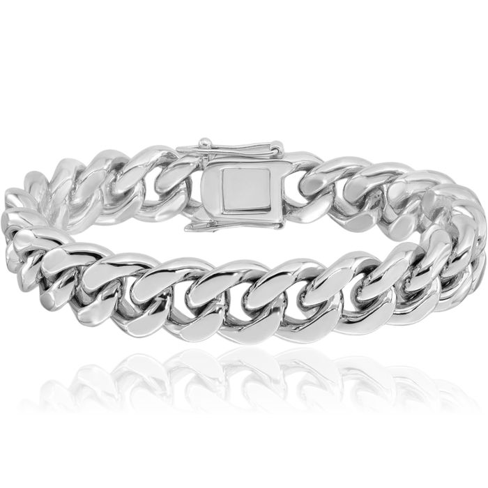 925 Sterling Silver Curb Link Mens Chain Bracelet
