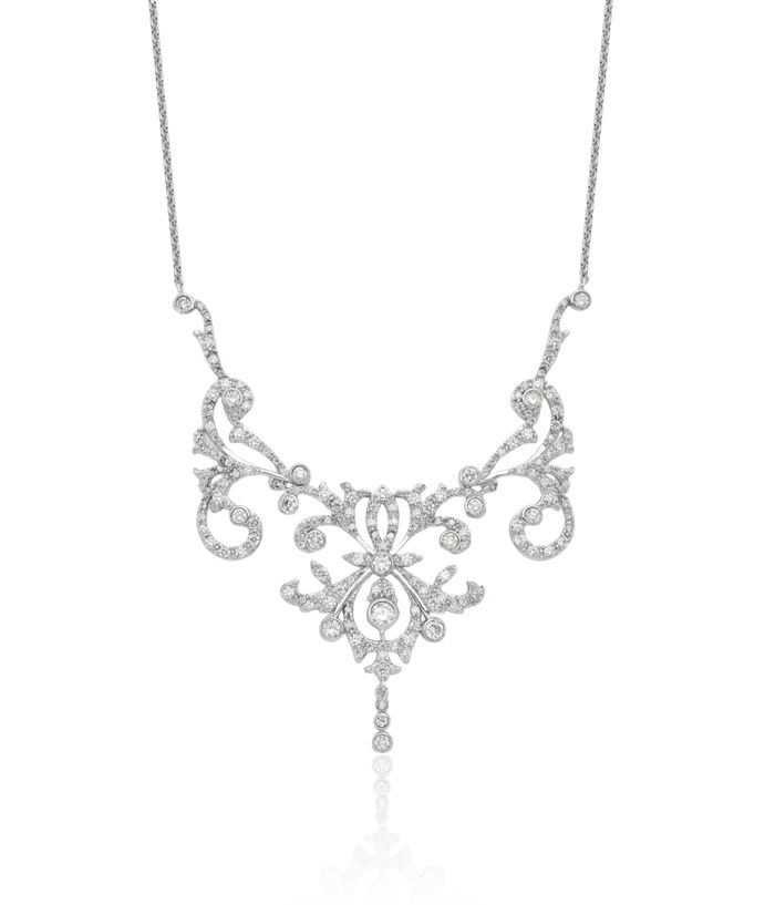 925 Sterling Silver Cubic Zirconia CZ Necklace Chain