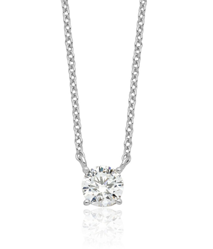 925 Sterling Silver Cubic Zirconia CZ Necklace Chain