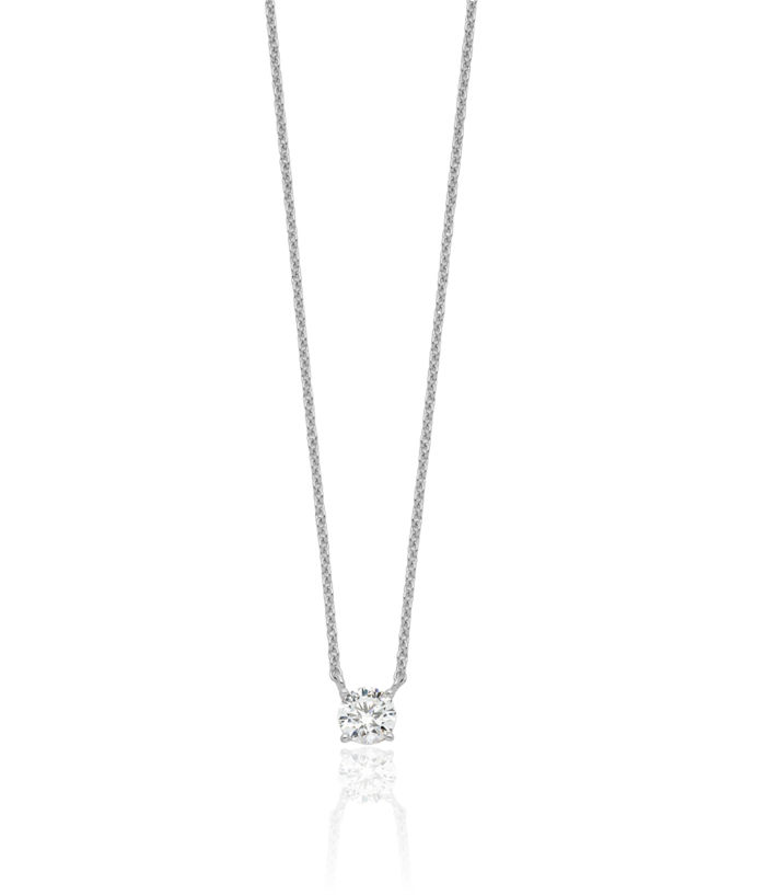 925 Sterling Silver Cubic Zirconia CZ Necklace Chain