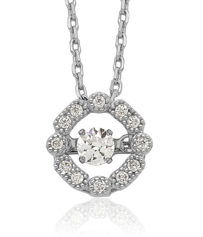 925 Sterling Silver Cubic Zirconia CZ Necklace Chain