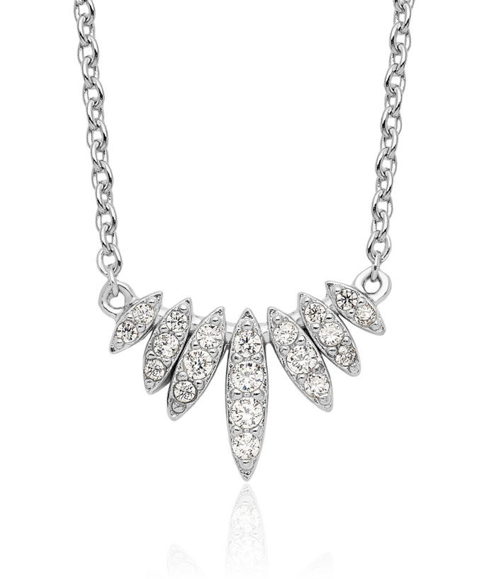 925 Sterling Silver Cubic Zirconia CZ Necklace Chain