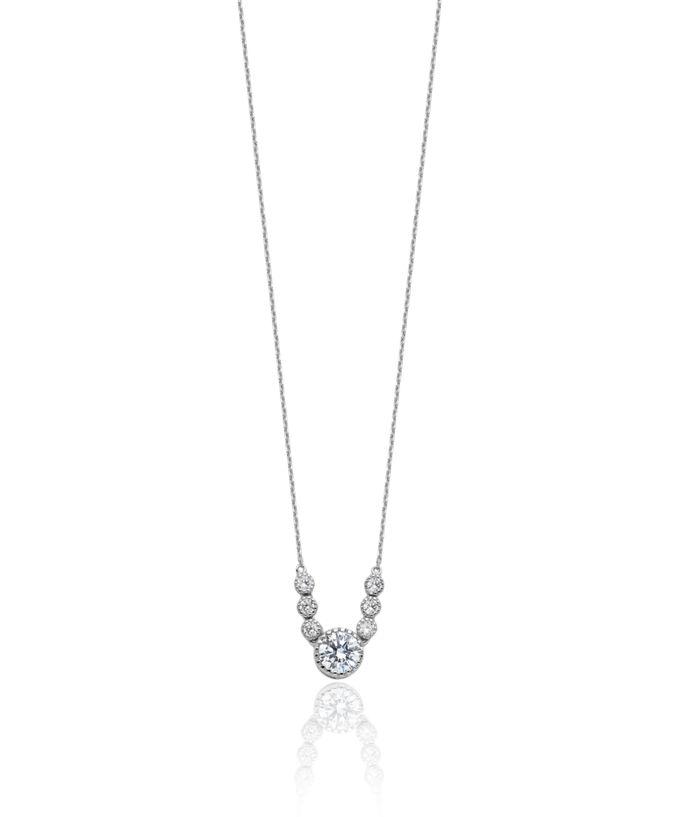 925 Sterling Silver Cubic Zirconia CZ Necklace Chain