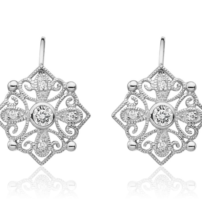 925 Sterling Silver Cubic Zirconia CZ Drop Dangle Earrings