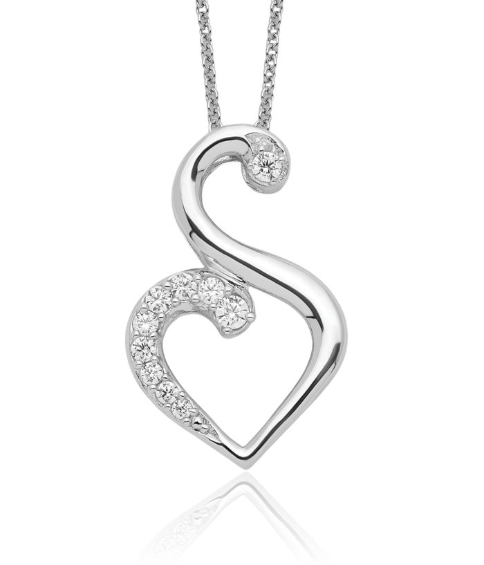 925 Sterling Silver Cubic Zirconia CZ Journey of Friendship Necklace Chain