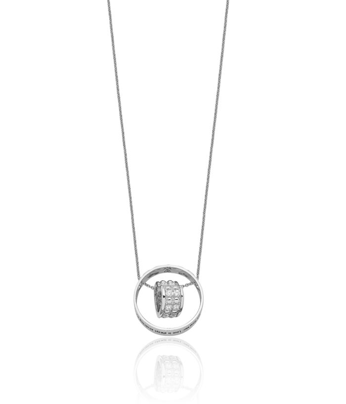 925 Sterling Silver Cubic Zirconia CZ Vintage Mother Daughter Necklace Chain