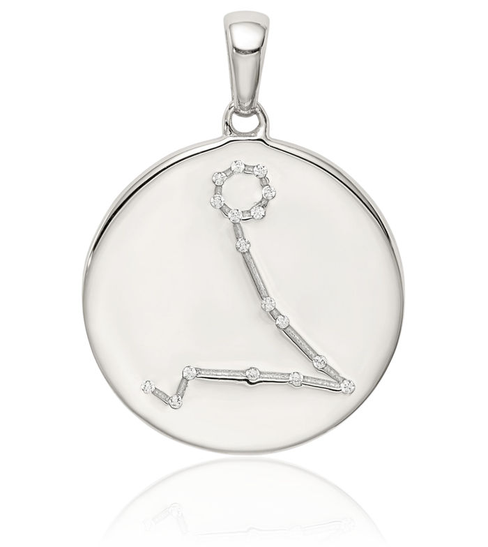 925 Sterling Silver Cubic Zirconia CZ Pisces Zodiac Necklace Fish Horoscope Pendant February March Birthday Charm Astrology Jewelry