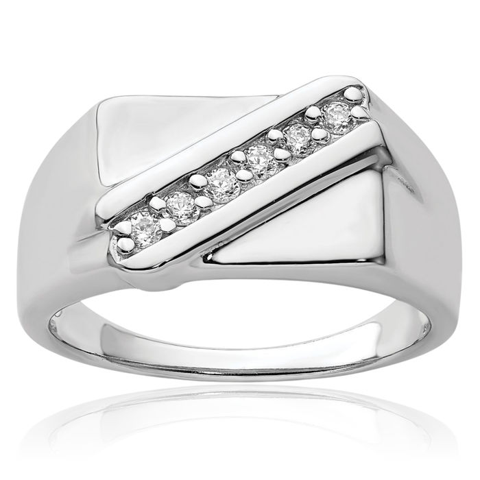 925 Sterling Silver Cubic Zirconia CZ Ring