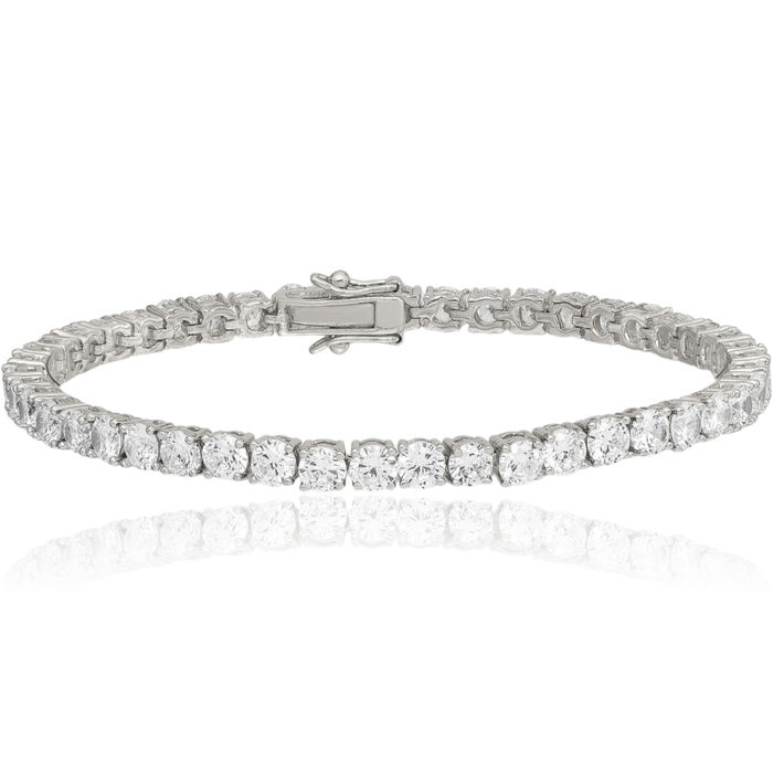 925 Sterling Silver Cubic Zirconia CZ Tennis Bracelet