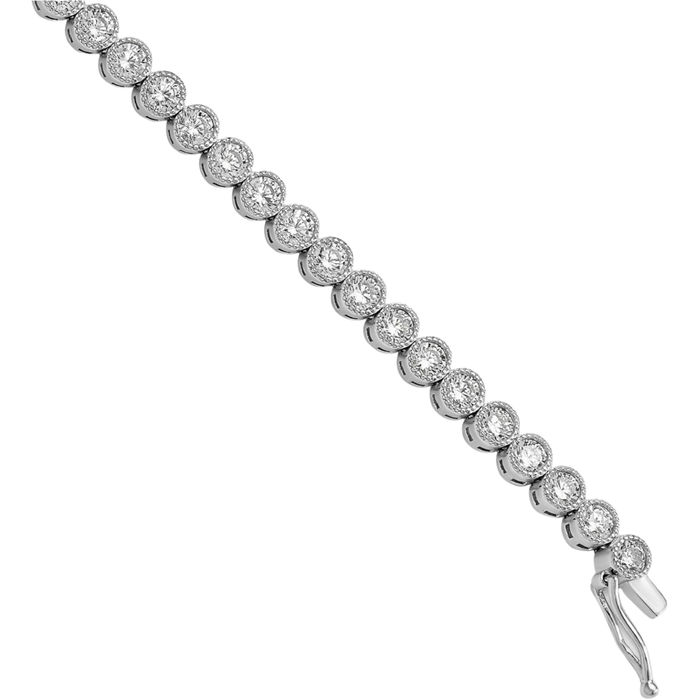 925 Sterling Silver Cubic Zirconia CZ Tennis Bracelet