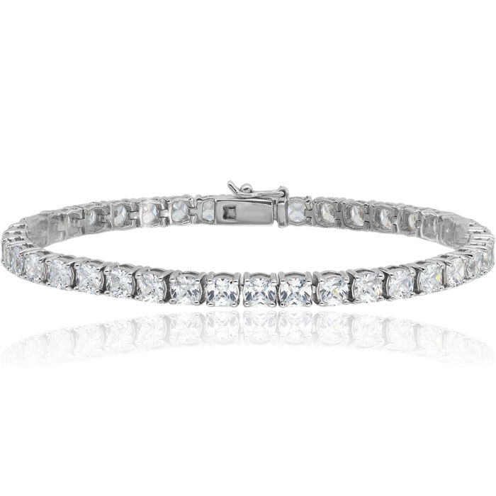 925 Sterling Silver Cubic Zirconia CZ Tennis Bracelet