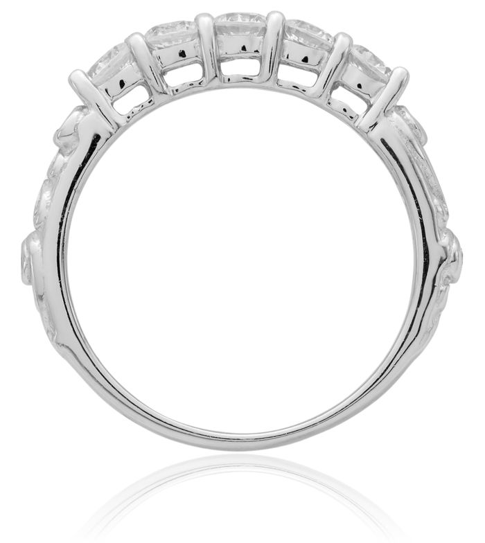 925 Sterling Silver Cubic Zirconia CZ Wedding Band Engagement Ring Bridal Jewelry Set