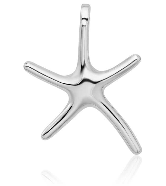 925 Sterling Silver Dancing Starfish Slide Necklace Chain Pendant Charm