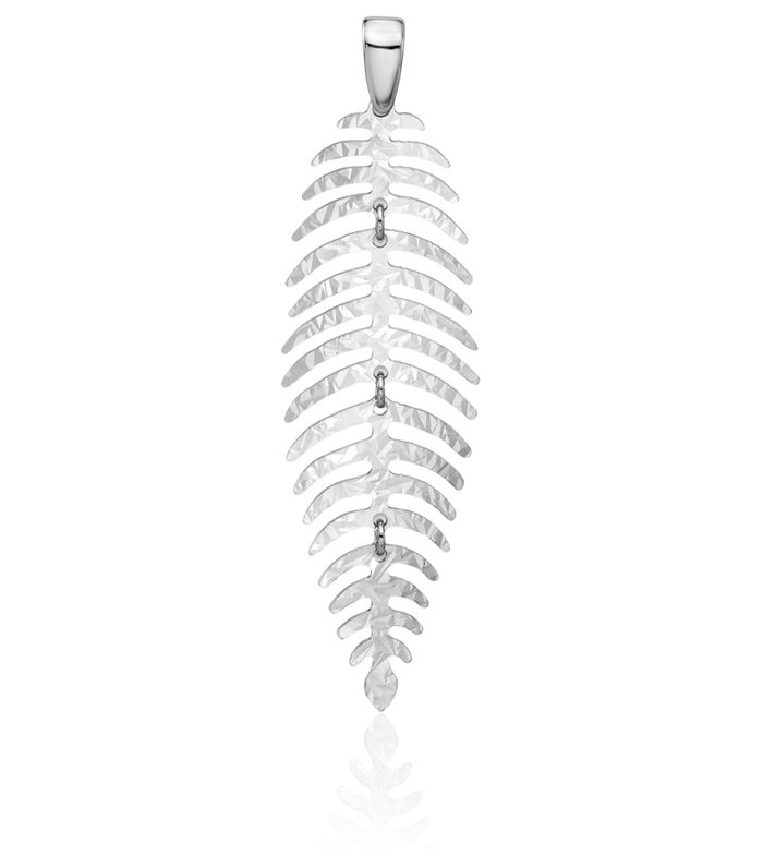 925 Sterling Silver Dangling Leaf Flowers Necklace Chain Pendant Charm