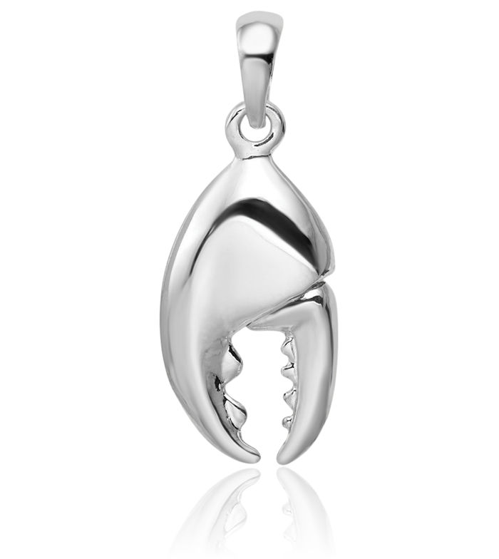 925 Sterling Silver Dangling Lobster Claw Necklace Chain Pendant Charm