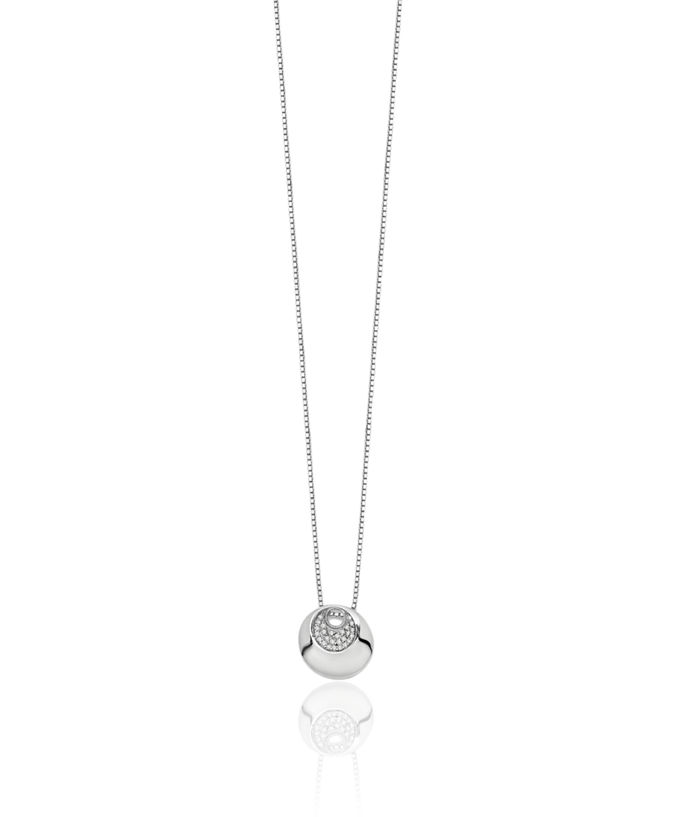 925 Sterling Silver Diamond Chain Necklace