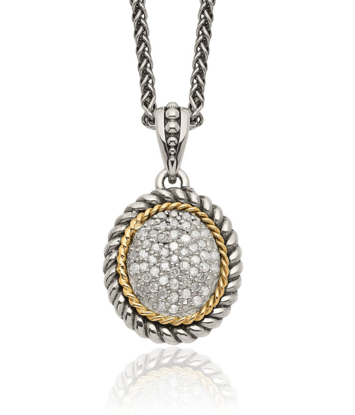 925 Sterling Silver Vintage Diamond Chain Necklace