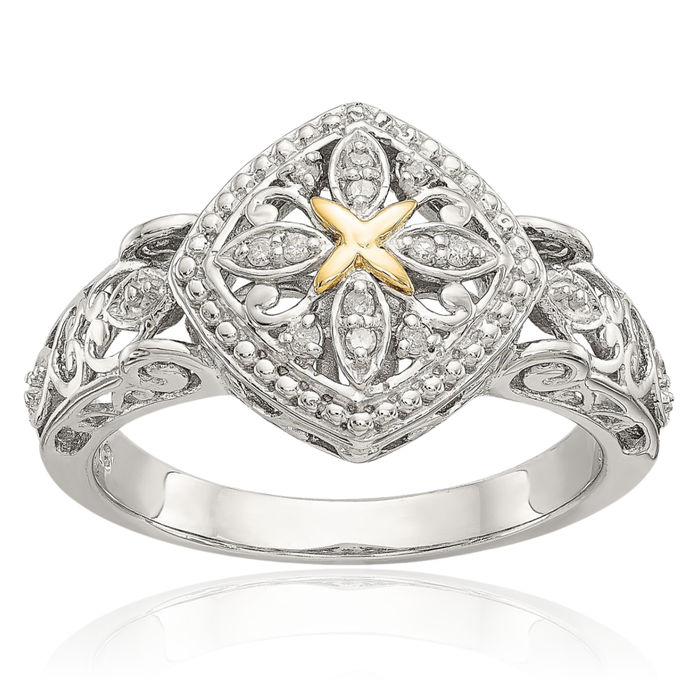 925 Sterling Silver Diamond Ring