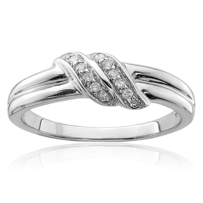 925 Sterling Silver Diamond Ring