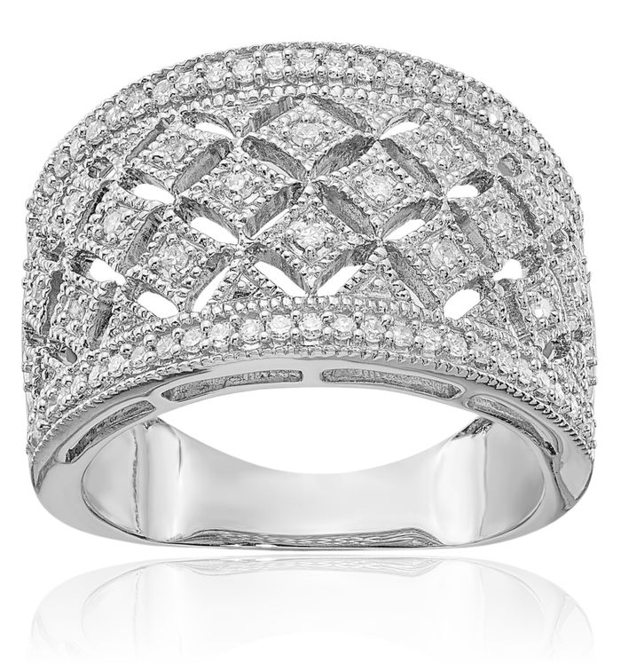 925 Sterling Silver Diamond Ring