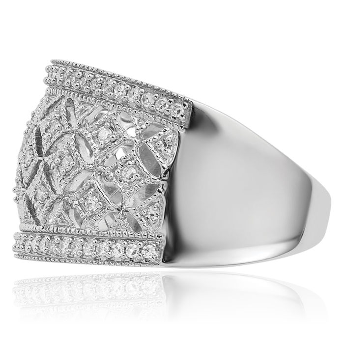 925 Sterling Silver Diamond Ring