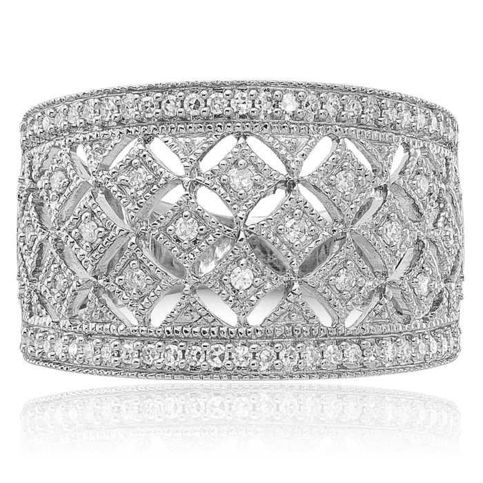 925 Sterling Silver Diamond Ring