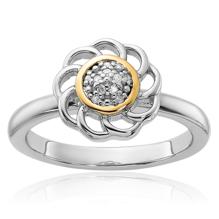 925 Sterling Silver Diamond Ring