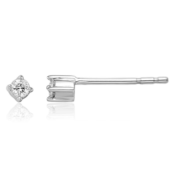 925 Sterling Silver Diamond Stud Earrings