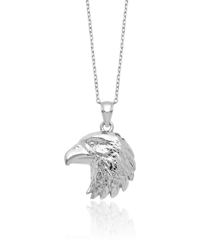 925 Sterling Silver Eagle Symbol of Strength Freedom Hawk Bird Ash Holder Chain Urn Necklace for Ashes Cremation Jewelry