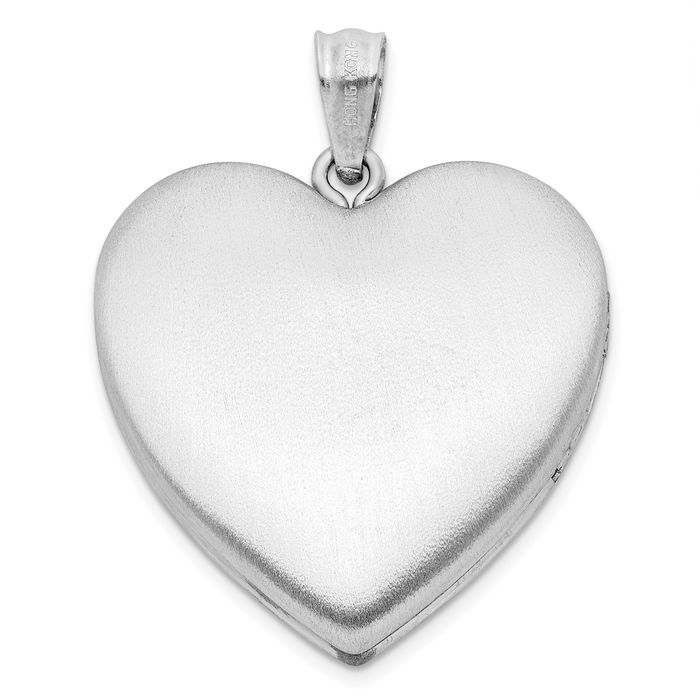 925 Sterling Silver Rose Ash Holder Heart Personalized Photo Locket Cremation Necklace Memorial Charm Urn Pendant