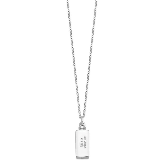 925 Sterling Silver Stairway to Heaven Ash Holder Chain Urn Necklace for Ashes Cremation Jewelry