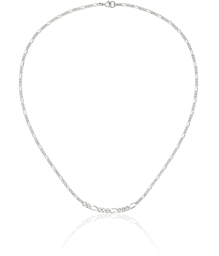 925 Sterling Silver Figaro Link Chain Necklace