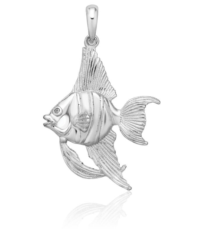 925 Sterling Silver Fish Necklace Chain Pendant Charm