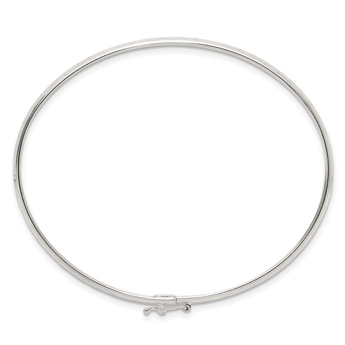 925 Sterling Silver Flexible Bangle Bracelet