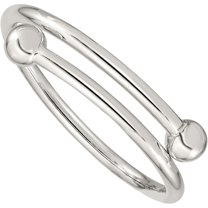 925 Sterling Silver Flexible Bangle Bracelet