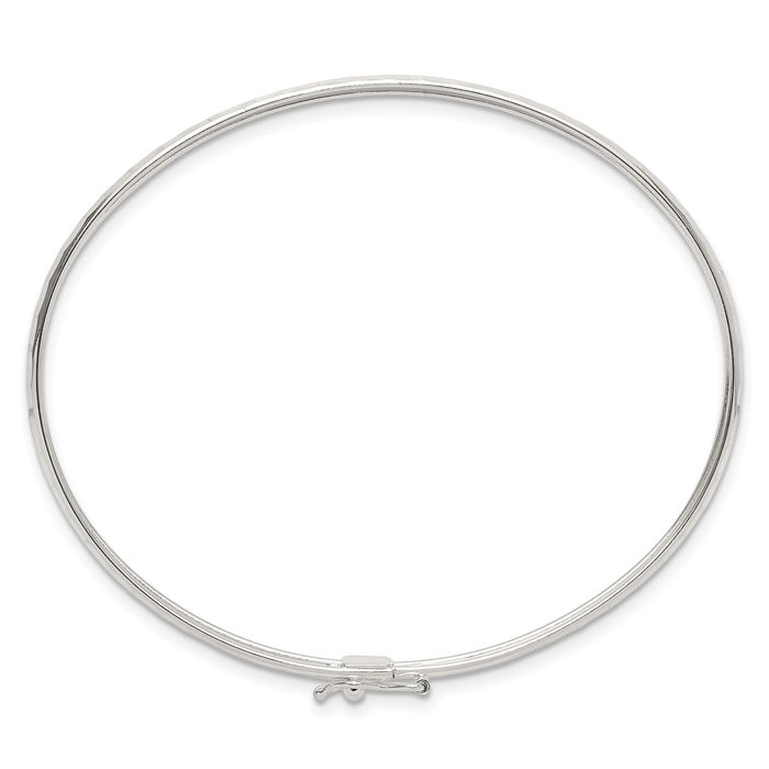 925 Sterling Silver Flexible Bangle Bracelet