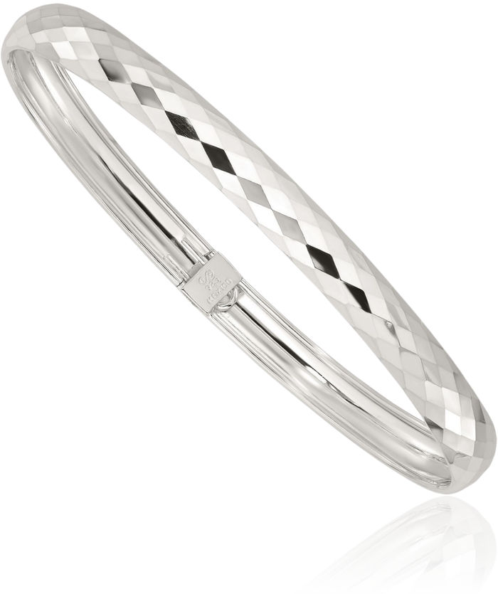 925 Sterling Silver Flexible Bangle Bracelet