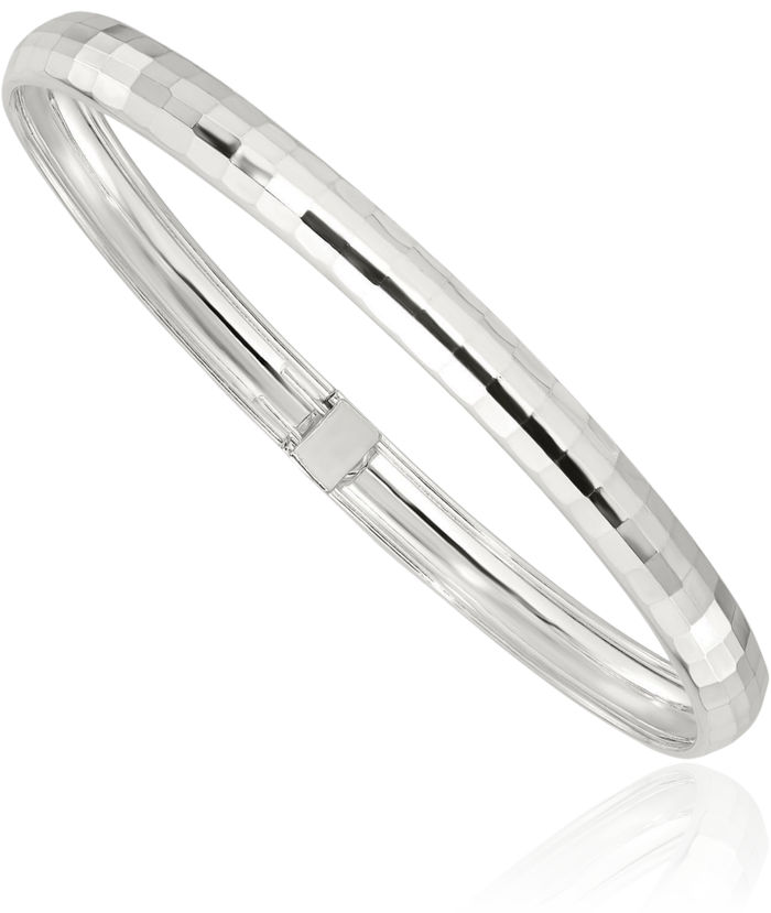 925 Sterling Silver Flexible Bangle Bracelet