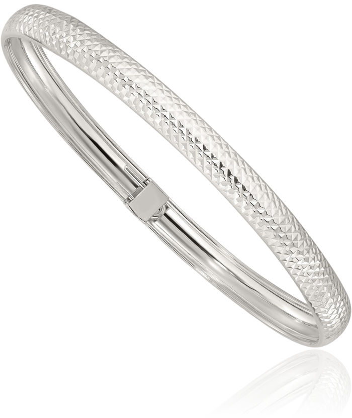 925 Sterling Silver Flexible Bangle Bracelet