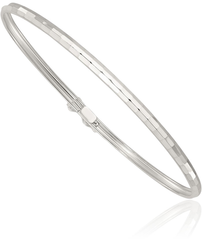 925 Sterling Silver Flexible Bangle Bracelet